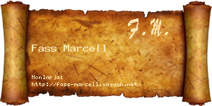 Fass Marcell névjegykártya